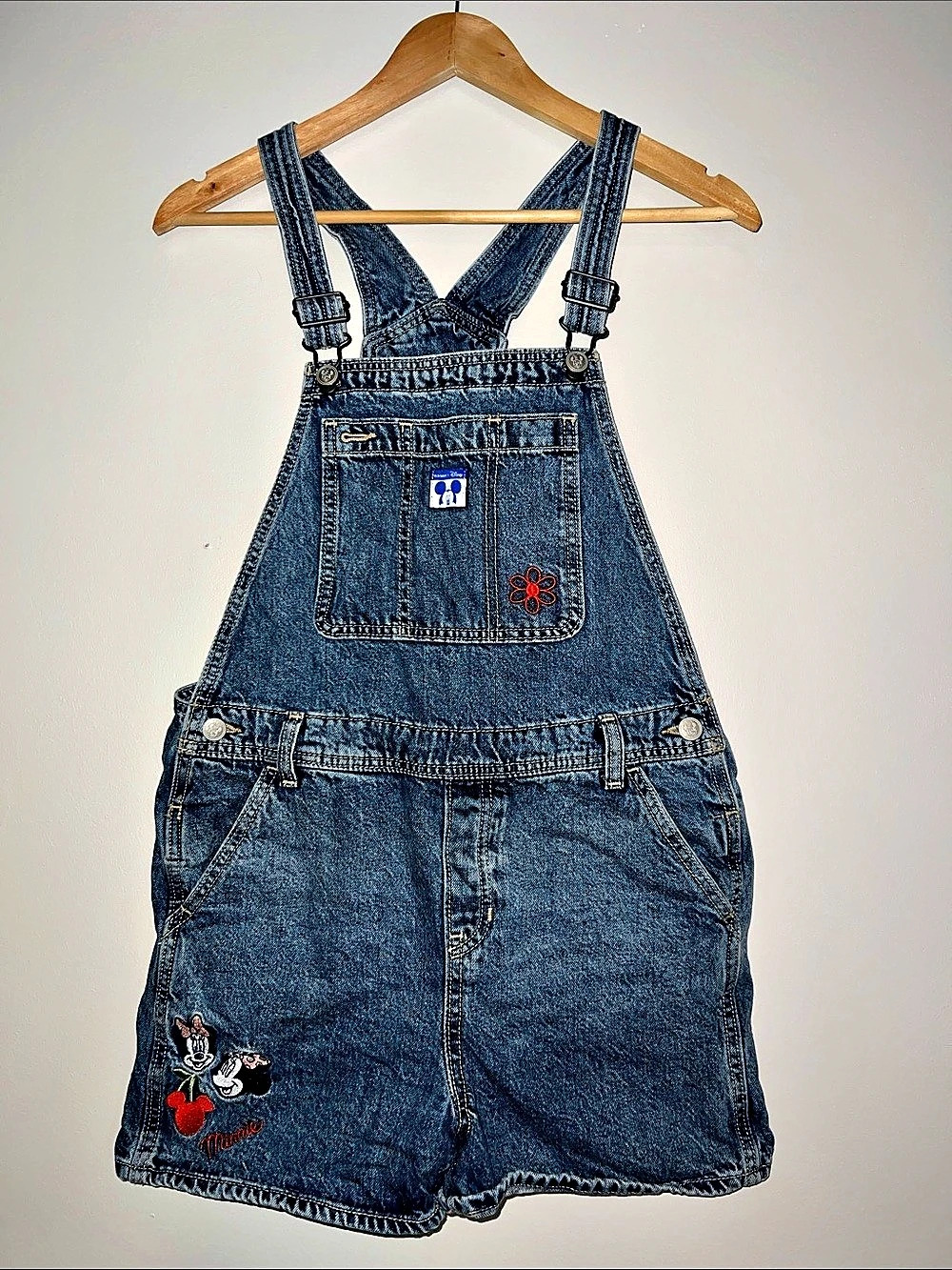 Old Navy x Disney Minnie Mouse Denim Shortalls Minnie Mouse Denim Shortalls